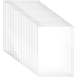 Clear 22Pcs PVC Sheet, Rectangle, Clear, 210x148x0.5mm