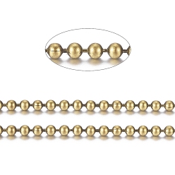 Античная Бронза Латунные шаровые цепи, долговечный, пайки, с катушкой, без кадмия, без никеля и без свинца, античная бронза, 2 мм, около 301.83 футов (92 м) / рулон