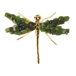 Jasper Natural Jasper Dragonfly Display Decorations, Animal Crafts for Table Decor Home Decor, 100x80mm