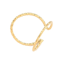 Настоящее золото 18K Ионное покрытие (ip) 304 открытая манжета из нержавеющей стали для женщин, реальный 18 k позолоченный, 25 мм, регулируемый