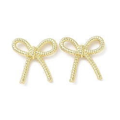Золотой Подвески из сплава , стойки покрытие, бантом, золотые, 18x17x3.5 мм, отверстие : 5x3.5 мм