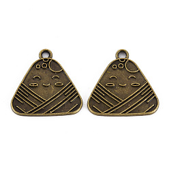 Античная Бронза Сплавочные сеттинги для кулона, тибетский стиль, без кадмия и без свинца, клецка, античная бронза, 23x23x1.5 мм, отверстие : 2 мм