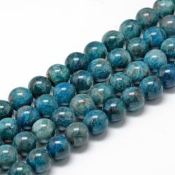 Apatite Natural Apatite Beads Strands, Round, 6~7mm, Hole: 1mm, about 60~67pcs/strand, 15.7 inch