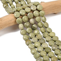 Alashan Agate Бусы из натурального алашанского агата, граненый ромб, плоско-круглые, 10~10.5x6.5~7 мм, отверстие : 1 мм, около 36 шт / нитка, 14.65'' (37.2 см)