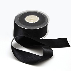 Black Grosgrain Ribbon for Wedding Festival Decoration, Black, 1-1/2 inch(38mm), about 100yards/roll(91.44m/roll)