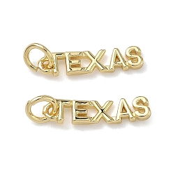 Настоящее золото 18K Латунные подвески, словесные чары, долговечный, стойки покрытие, без свинца и без кадмия, с целью перехода в кольце, реальный 18 k позолоченный, 4x16.5x1.5 мм, отверстие : 3 мм