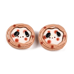 Сэнди Коричневый Кабошоны из непрозрачной смолы с мультяшным рисунком, собака в яичном пироге, песчаный коричневый, 23~24x25~26x8.5~9.5 мм