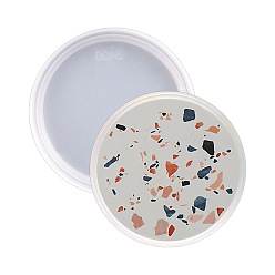 Белый Силиконовая форма, формы для литья смолы, для уф-смолы, изготовление изделий из эпоксидной смолы, плоско-круглые, белые, 106x16 мм, внутренний диаметр: 89 мм