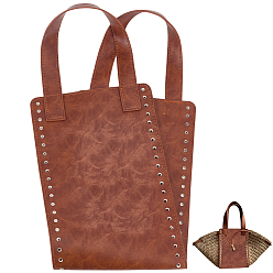 Седло Коричневый 1 шт. сумки для хранения из искусственной кожи своими руками, вязаная сумка-шоппер, прямоугольные, седло коричневый, 77 см, мешок: 51.5x17x0.3 см