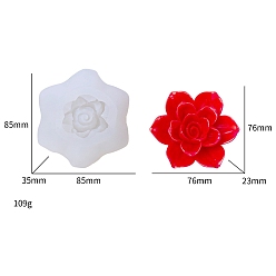 Белый Цветочные пищевые силиконовые формы для свечей своими руками, для изготовления свечей, белые, 8.5x8.5x3.5 см