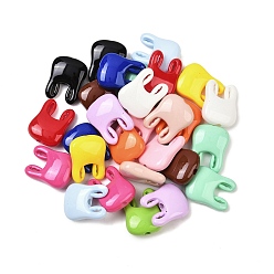 (52) Непрозрачная лаванда Непрозрачные акриловые бусины, , разноцветные, 17.5x14x6 мм, отверстие : 2 мм