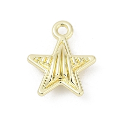 Золотой Стойки подвески обшивки сплава, звезды прелести, без свинца, без никеля и без кадмия, золотые, 14.5x12.5x5 мм, отверстие : 1.6 мм
