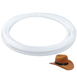 White 10M Translucent PVC Wedding Dress Shaping Fishbone, White, 8x2mm