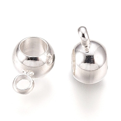 Серебро 201 дуги из нержавеющей стали, петля под залог, круглые, серебряные, 8.5x6x4 мм, отверстие : 1.5 мм, внутренний диаметр: 3.5 мм
