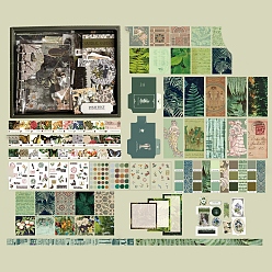 Темно-серый Набор бумаги для скрапбукинга, для альбома для вырезок diy, справочная бумага, украшение дневника, темно-серый, 230x185 мм, 155 шт / комплект