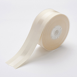 White Polyester Grosgrain Ribbon, White, 1-1/2 inch(38mm), about 100yards/roll