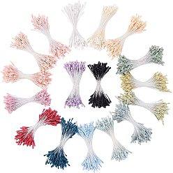 Mixed Color Eco-Friendly Matte Gypsum Flower Core, Mixed Color, 61~63x2mm, about 1600~1760pcs/set