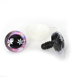 Фламинго Снежинка узор пластиковая кукла безопасность ремесло глаз, с распоркой, для поделок куклы игрушки кукольные плюшевые животные изготовление, фламинго, 12 мм