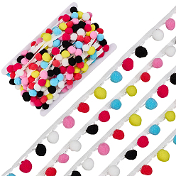 Разноцветный 13м полиэстеровая лента для волос, аксессуары для одежды, красочный, 1 дюйм (25 мм), около 14.22 ярдов (13 м) / комплект