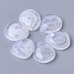 Прозрачный Акриловые подвески, Стиль имитация драгоценных камней, слеза, прозрачные, 20x18x6 мм, Отверстие : 2 мм , около 312 шт / 500 г