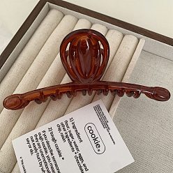 Темно-Красный Пластиковые заколки для волос с большими когтями, для женщин девушки густые волосы, темно-красный, 128x45 мм