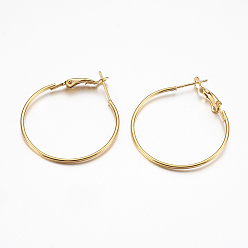 Золотой Железные хмелевые серьги, золотые, 18 датчик, 32x30x1 мм, штифты : 0.7 мм