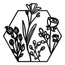 Цветок Таблички из железной стены, художественная отделка стен металлом, для гостиной, Главная, офис, сад, кухня, отель, балкон, цветок, 300x300x1 мм, отверстие : 5 мм