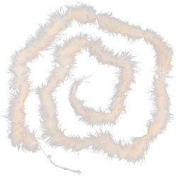 Персиковый Слойка 1пуховое боа из перьев индейки для танцев, свадьба, вечерние наряды, украшение костюма на хэллоуин, розовые, 1800x45 мм