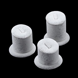Gainsboro Velvet Ring Display Stand Sets, Gainsboro, 5.5~7.4x7cm