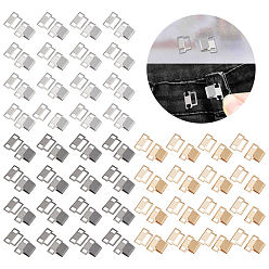 (52) Непрозрачная лаванда 60 наборы 3 цвета латунные пряжки, аксессуары для одежды, разноцветные, 13.5x15.5x5.8 мм, отверстие : 3x4 мм, 20 наборы / цвет