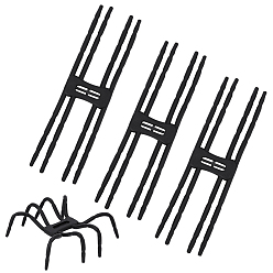 Черный Многофункциональный портативный держатель для телефона с гибкой рукояткой из смолы, подставка для куклы, для смартфонов, таблетки, кукла, чёрные, 19x4.95x0.65 см