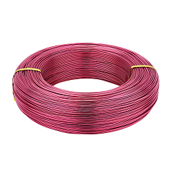 Светло-Вишневый Круглый анодированный алюминиевый провод, для изготовления ювелирных изделий, светло-вишневый, 18 датчик, 1.0 мм, около 656.16 футов (200 м) / 500 г