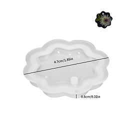 Цветок Кулоны своими руками силиконовые формы, формы для литья смолы, для уф-смолы, изготовление ювелирных изделий из эпоксидной смолы, цветок, 47x8 мм