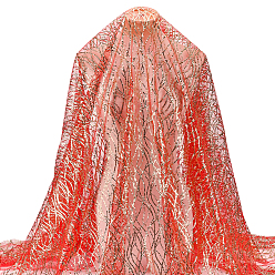 Красный Полиэстеровая ткань с пайетками, свадебные украшения потолка, красные, 1620x0.3 мм, около 2 м / шт