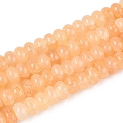 Сэнди Коричневый Стеклянные бусины, имитация цитрин, рондель, окрашенные, песчаный коричневый, 8~8.5x4.5~5 мм, отверстие : 1~1.2 мм, около 155~159 шт / нитка, 30.12~31.30 дюйм (76.5~79.5 см)