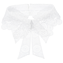 Белый Женский накладной воротник из полиэстера, отделка горловины своими руками аксессуары для одежды, белые, 447x160x3.5 мм
