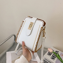 Белый Набор сумок через плечо, связанных крючком своими руками, включая материалы сумки из искусственной кожи, белые, 170x140x100 мм