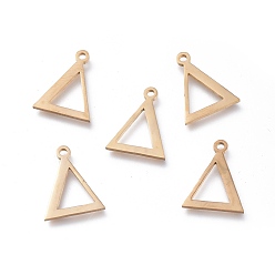 Letter D 304 прелести нержавеющей стали, греческий алфавит, золотые, letter.d, 14x11x1 мм, отверстие : 1.2 мм