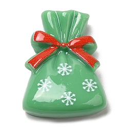 Bag Кабошоны из непрозрачной смолы с рождественской тематикой, для изготовления ювелирных изделий, пакет, 25x19x7.5 мм