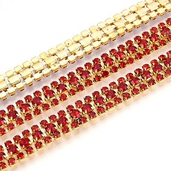 (123L) Белый крем непрозрачный блеск Железо горный хрусталь чашка цепи, с катушкой, золотые, огнеупорный кирпич, 8.5x3 мм, около 14.99 футов (4.57 м) / рулон