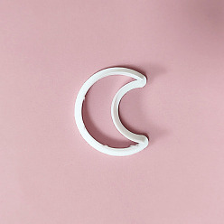 Moon Plastic Plasticine Tools, Clay Cutters, Modeling Tools, WhiteSmoke, Moon, 4x3.2cm