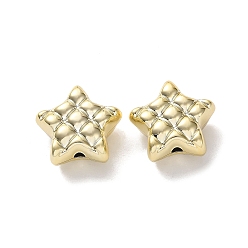 Golden Plated Plating Opaque Acrylic Beads, Tratan Star, Golden Plated, 18x19x9.5mm, Hole: 2.5mm