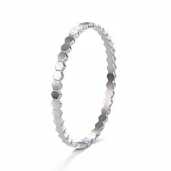 Stainless Steel Color Tarnish Resistant 304 Stainless Steel Cuff Bangles, Stainless Steel Color, 2-1/4 inchx1-7/8 inch(5.8x4.7cm)