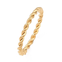 Золотой Ионное покрытие (ip) 304 манжеты из нержавеющей стали, открытое кольцо, твист, золотые, 2 мм, внутренний диаметр: 17 мм