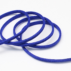 Blue Faux Suede Cord, Faux Suede Lace, Blue, 2.7x1.4mm, about 98.42 yards(90m)/roll