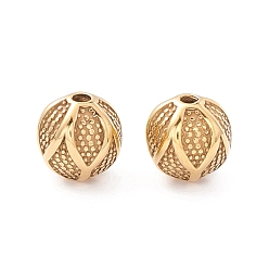 Золотой 304 из нержавеющей стали бусы, рондель, золотые, 9.5x10 мм, отверстие : 1.6 мм