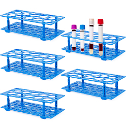 Синий Пластиковые держатели для центрифужных пробирок, прямоугольные, синие, 208x98x46 мм, внутренний диаметр: 16~29 мм