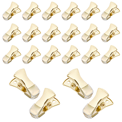 Золотой 35шт. зажимы типа «крокодил» из сплава, держатели удостоверений личности, шнурки одежда очки аксессуары, мини-пружинный зажим, золотые, 20x10.5x11 мм