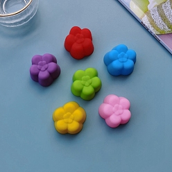 Цветок Случайный цвет пищевого качества DIY силиконовые формы для помадки, формы для литья смолы, для уф-смолы, изготовление ювелирных изделий из эпоксидной смолы, цветок, 30 мм