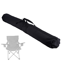 Черный Тканевые сумки для хранения со складными стульями и ручкой, колонка, чёрные, 120x14 см